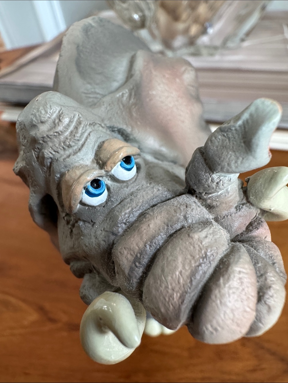 Vintage Russ Berrie Gray Elephant Figurine Doug Harris Filmore Magical Menagerie - Picture 6 of 10